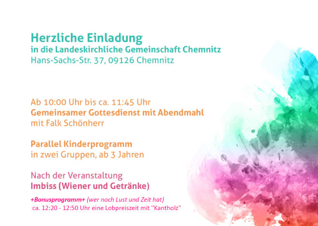 Flyer Auftakt-Gottesdienst