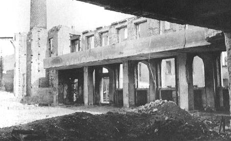 Innenansicht des am 5. März 1945 zerstörten Gemeinschaftshauses